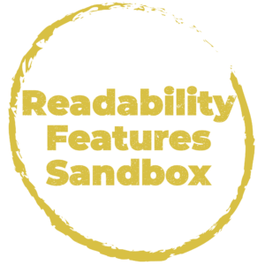 Readability Features Sandbox