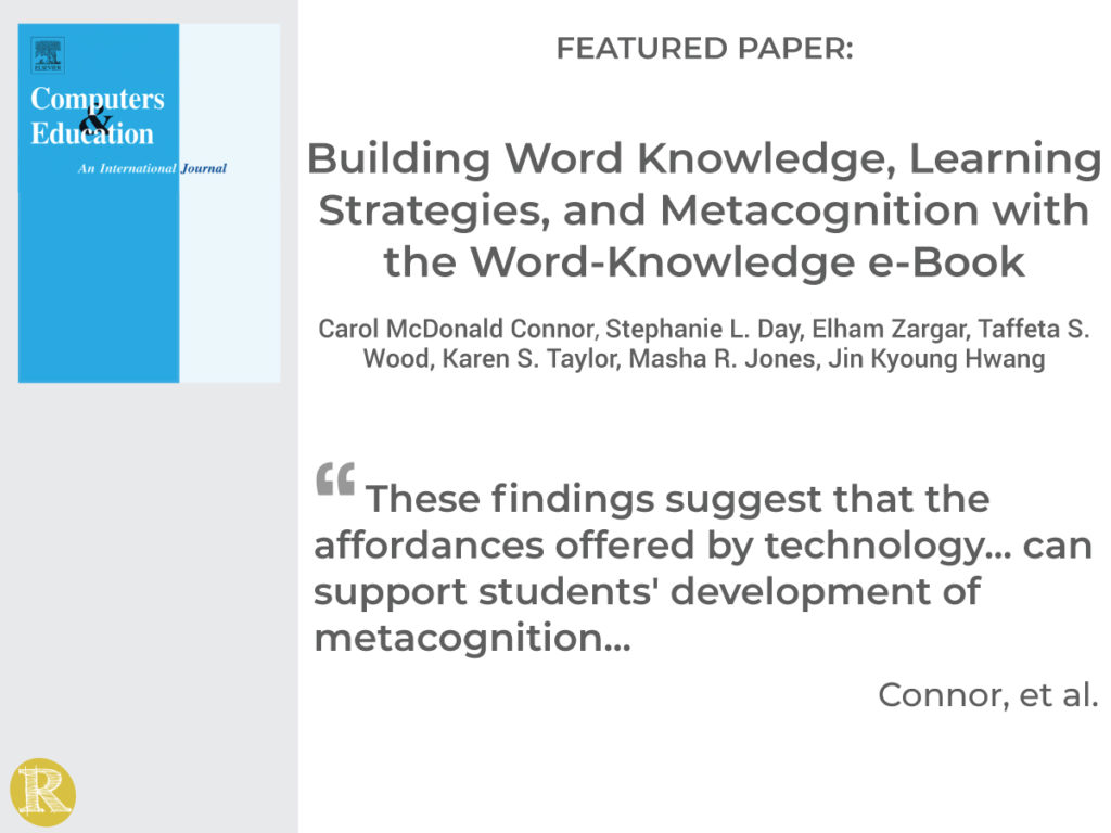 Building Word Knowledge With Wke Books Readability Matters
