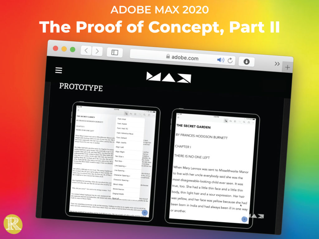 Adobe MAX 2020 Acrobat Reader Prototype