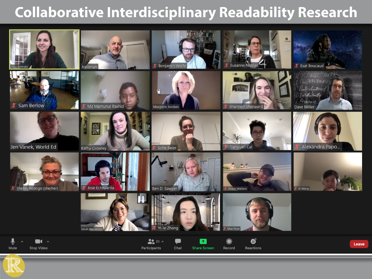 Collaborative Inter-Disciplinary Readability Research