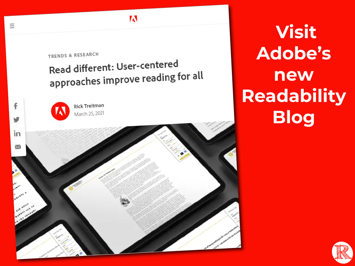 Adobe Launches New Readability Blog