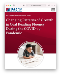 Changing Patterns of Growth in Oral Reading Fluency During the COVID-19 Pandemic
