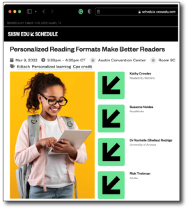 SXSW EDU - Personalized Reading Formats Make Better Readers