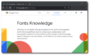 Google Fonts Knowledge