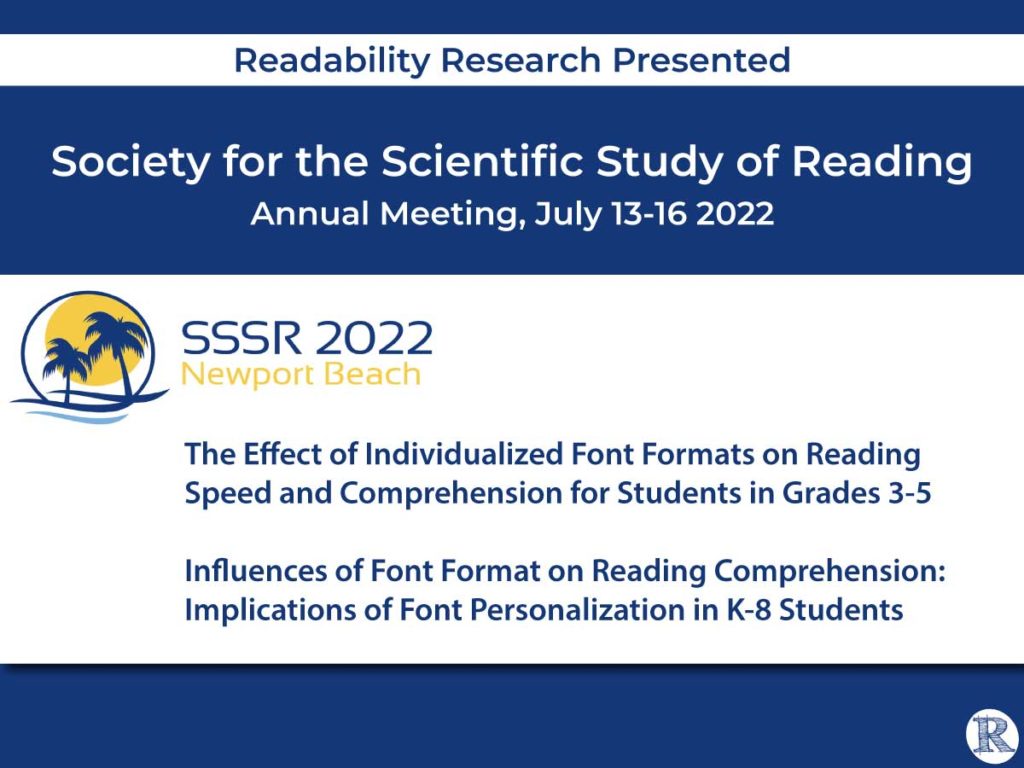 Society for the Scientific Study of Reading - Readability Posters