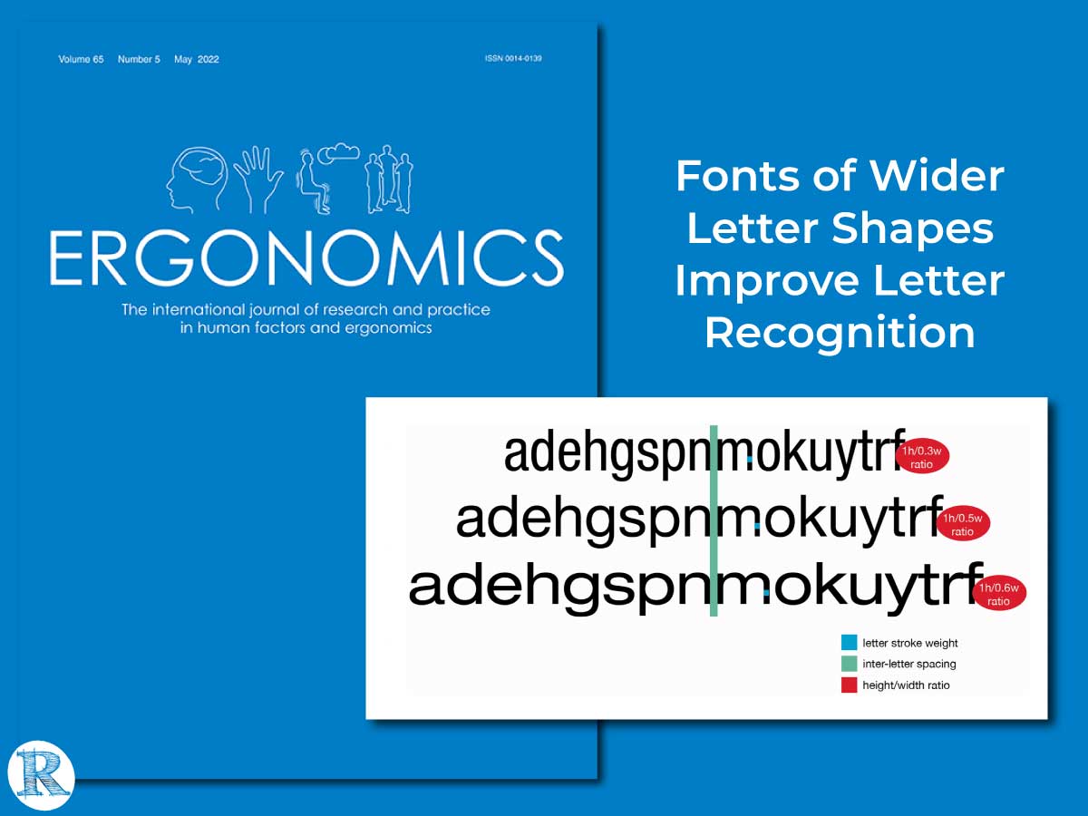 Fonts of Wider Letter Shapes Improve Recognition