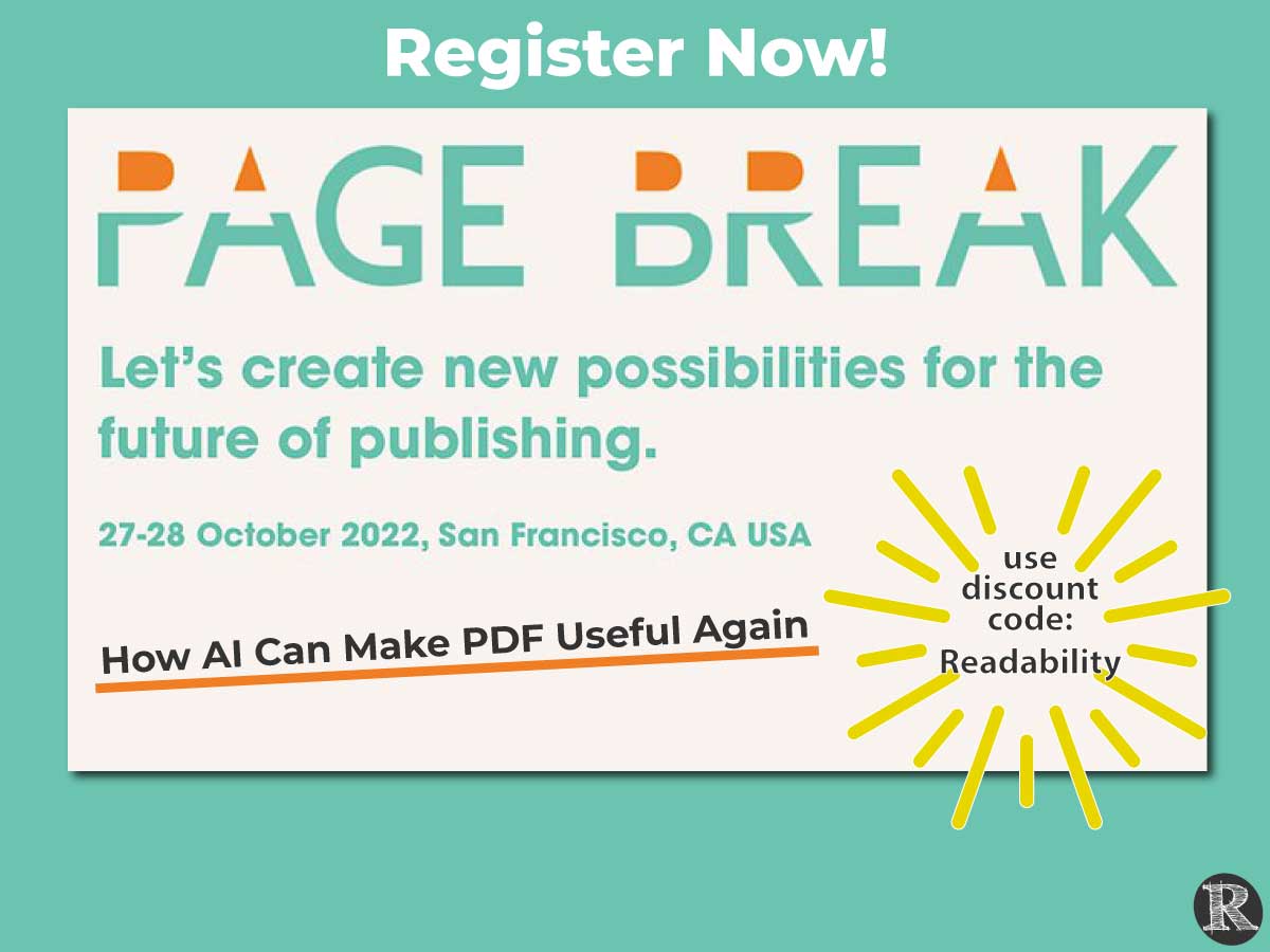 Register Now for Page Break Conference