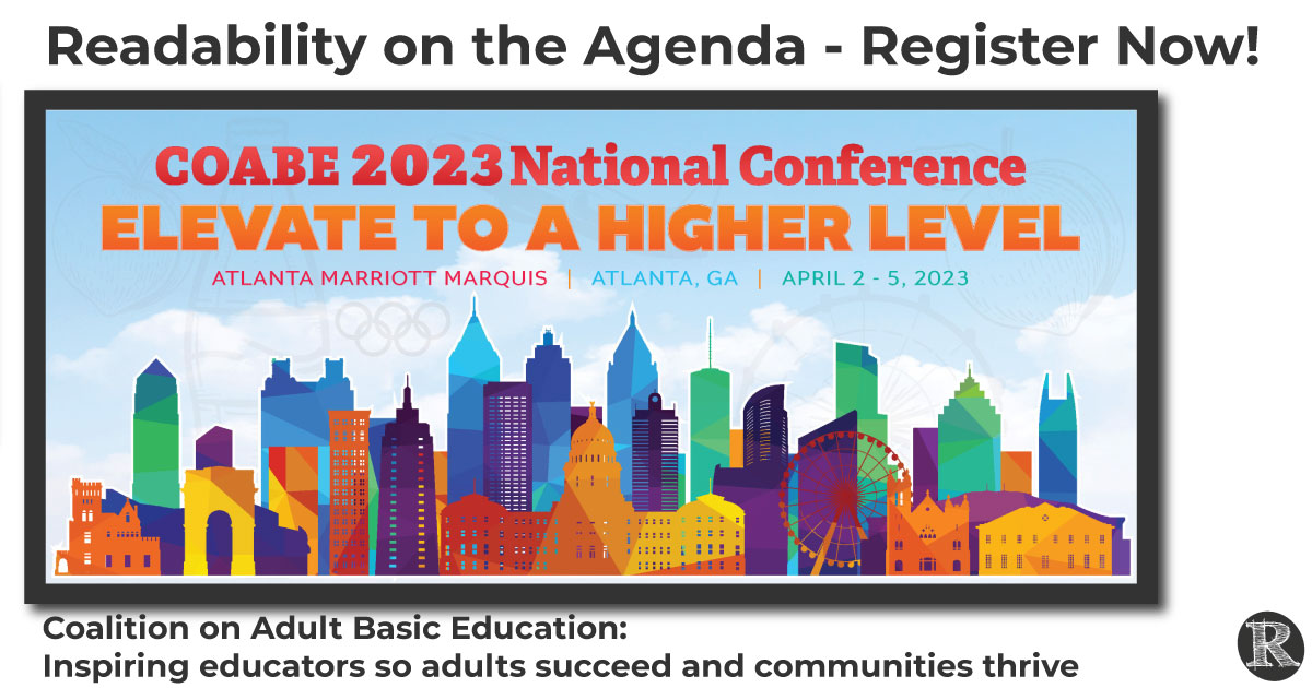 Readability on the Agenda – COABE 2023 | Readability Matters