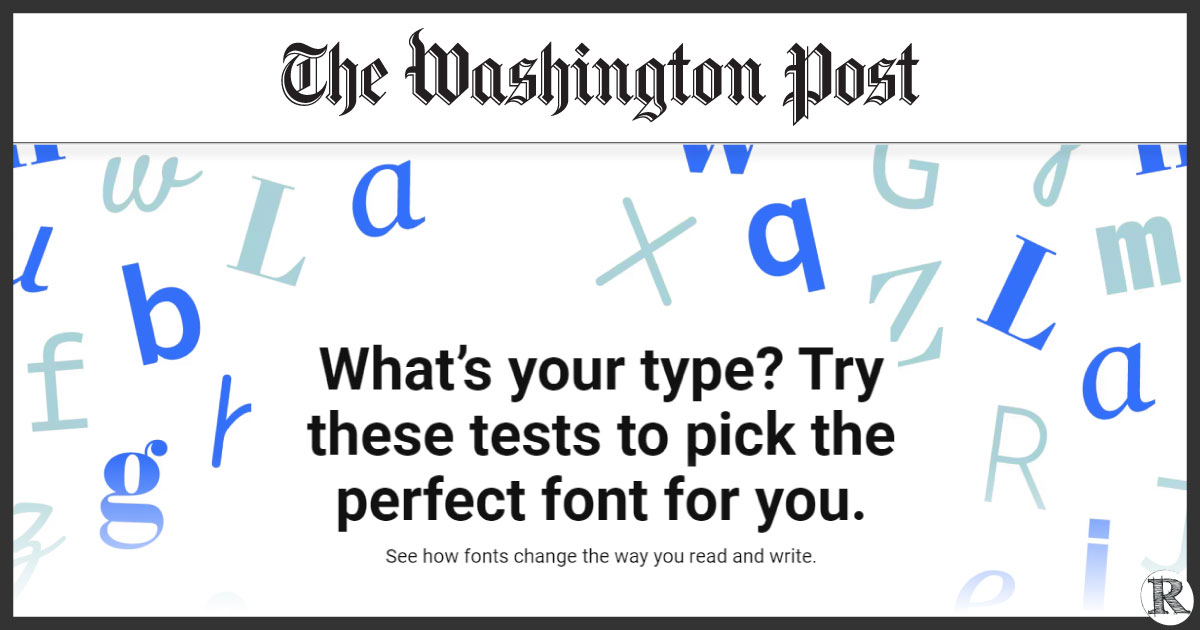 What's the best font? See how you and others perceive different types -  Washington Post