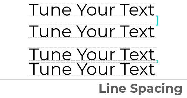 Example of line spacing change