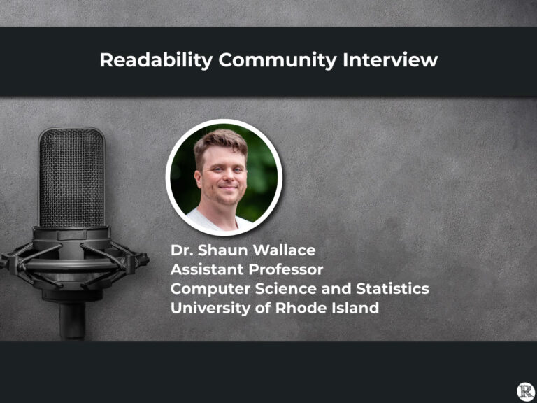Readability Community Interview: Dr. Shaun Wallace, Associate Professor, Computer Science and Statistics, University of Rhode Island