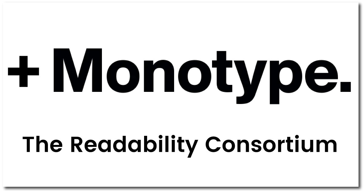 Monotype joins The Readability Consortium