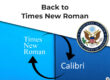 The US State Department goes back to Times New Roman